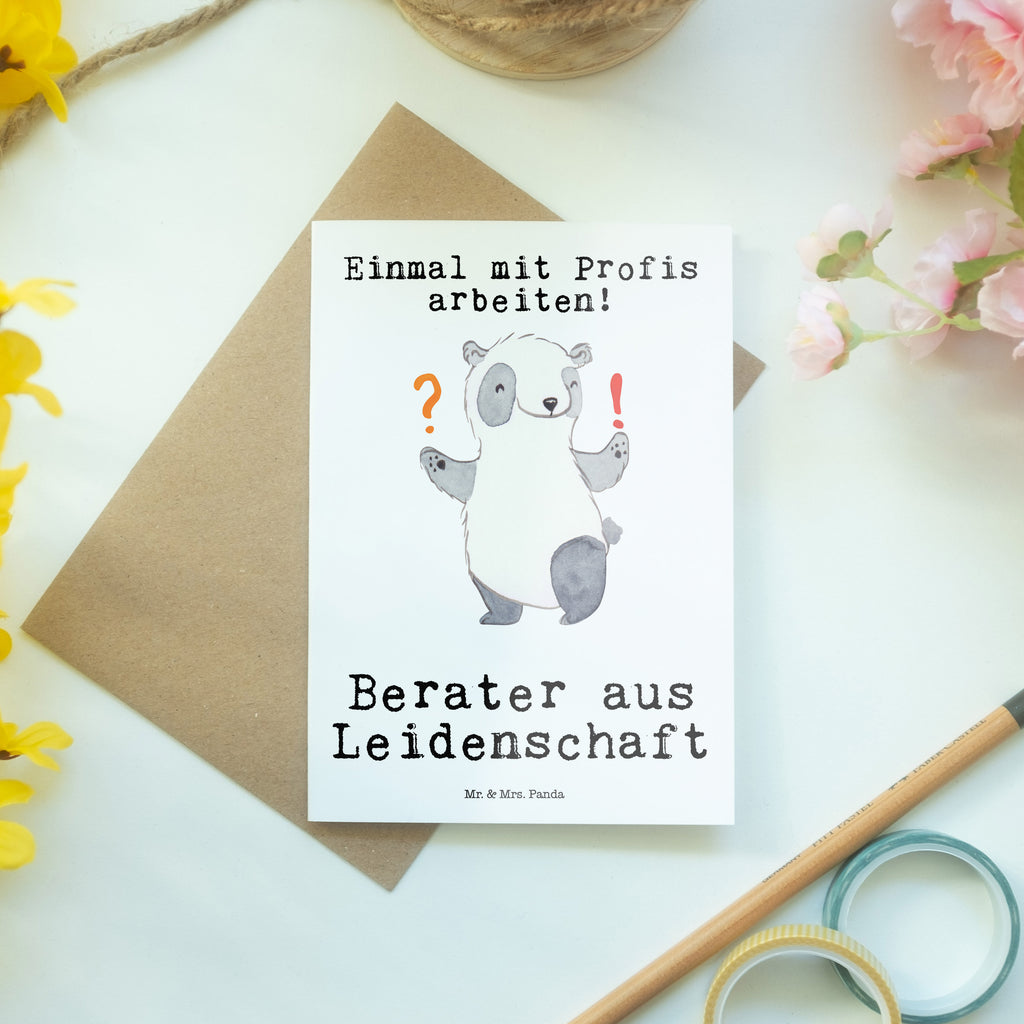 Grußkarte Berater aus Leidenschaft Grußkarte, Klappkarte, Einladungskarte, Glückwunschkarte, Hochzeitskarte, Geburtstagskarte, Karte, Ansichtskarten, Beruf, Ausbildung, Jubiläum, Abschied, Rente, Kollege, Kollegin, Geschenk, Schenken, Arbeitskollege, Mitarbeiter, Firma, Danke, Dankeschön, Berater, Finanzberater, IT Beratung, Beratungsbüro, Eröffnung