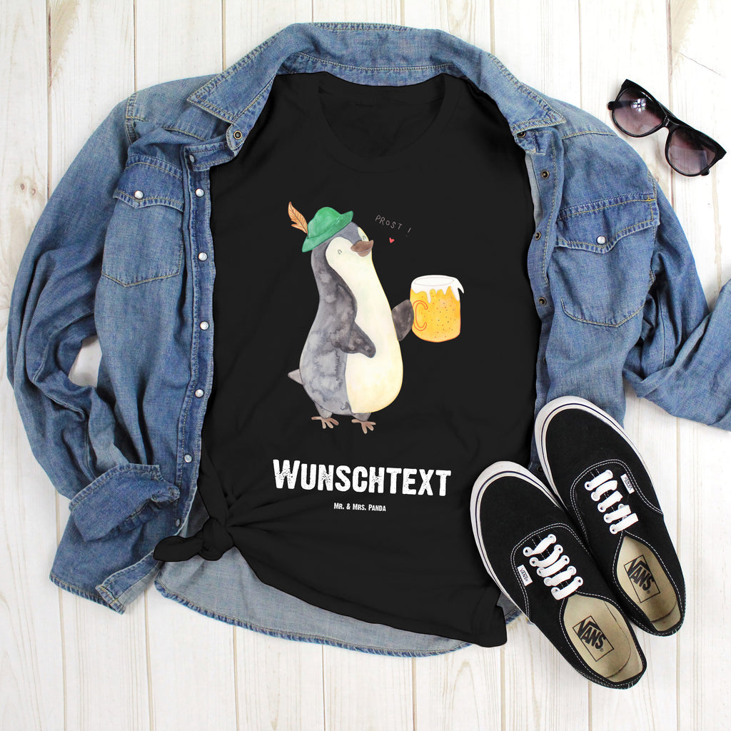 Personalisiertes T-Shirt Pinguin Bier T-Shirt Personalisiert, T-Shirt mit Namen, T-Shirt mit Aufruck, Männer, Frauen, Pinguin, Pinguine, Bier, Oktoberfest