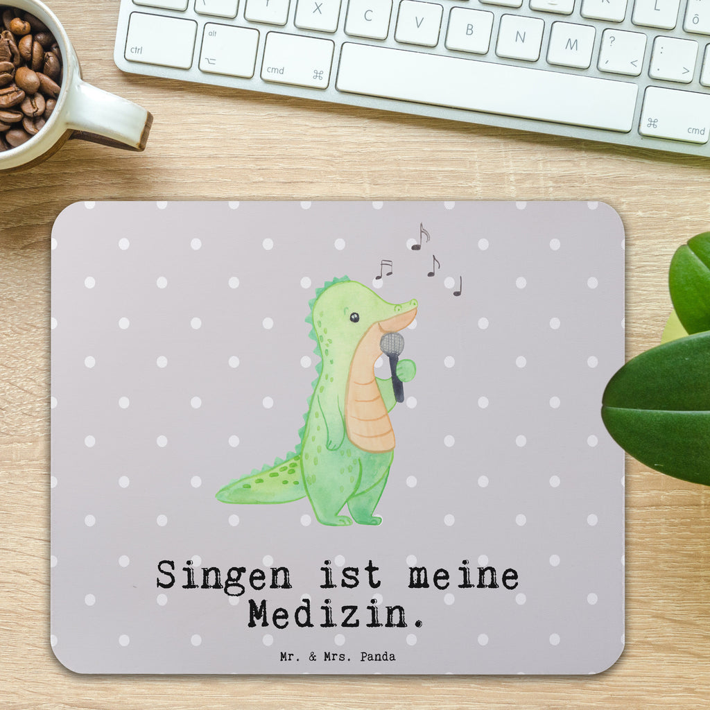 Mauspad Krokodil Singen Medizin Mousepad, Computer zubehör, Büroausstattung, PC Zubehör, Arbeitszimmer, Mauspad, Einzigartiges Mauspad, Designer Mauspad, Mausunterlage, Mauspad Büro, Geschenk, Sport, Sportart, Hobby, Schenken, Danke, Dankeschön, Auszeichnung, Gewinn, Sportler, Singen, Band, Live Auftritt, Gesang, Hobbysänger