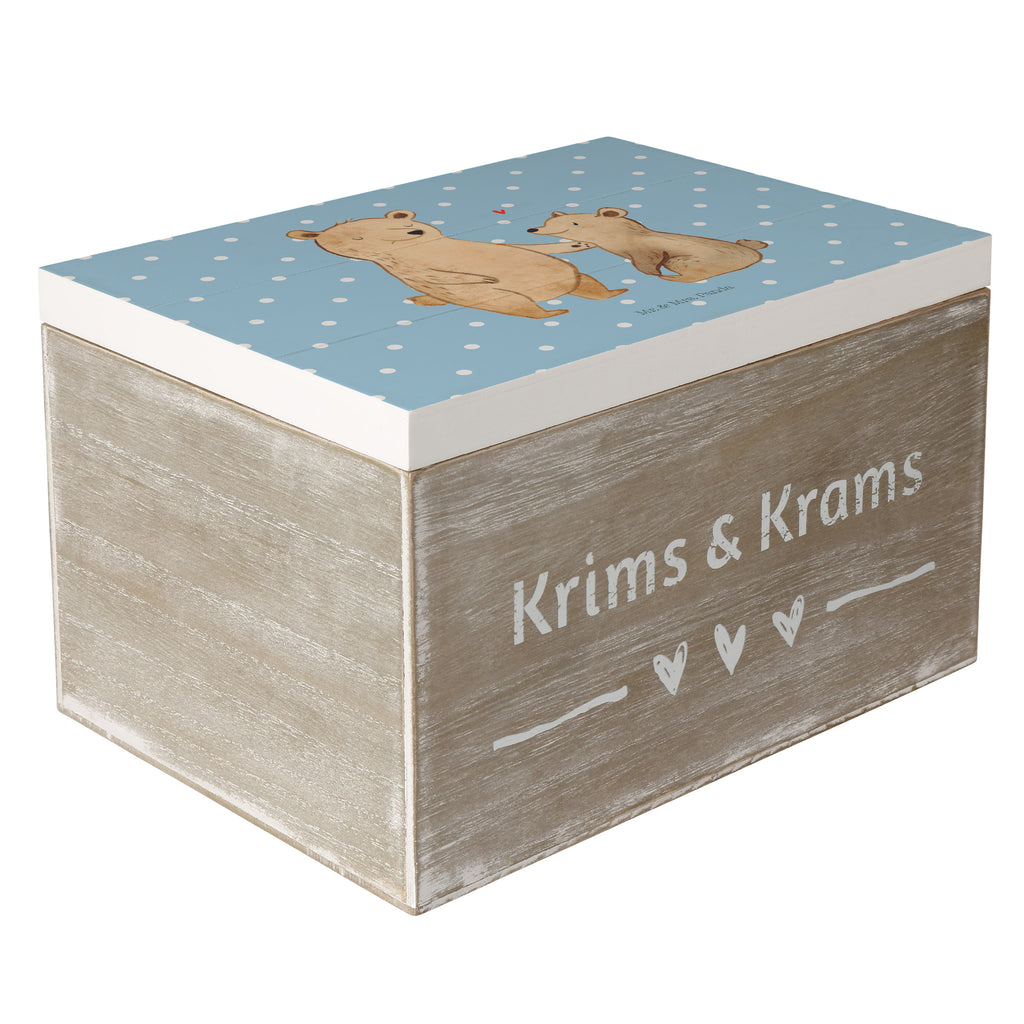 Holzkiste Bär Großer Bruder Holzkiste, Kiste, Schatzkiste, Truhe, Schatulle, XXL, Erinnerungsbox, Erinnerungskiste, Dekokiste, Aufbewahrungsbox, Geschenkbox, Geschenkdose, Familie, Vatertag, Muttertag, Bruder, Schwester, Mama, Papa, Oma, Opa, Großer Bruder, Geschwister, bester Bruder, Brudi, Bär, Bären