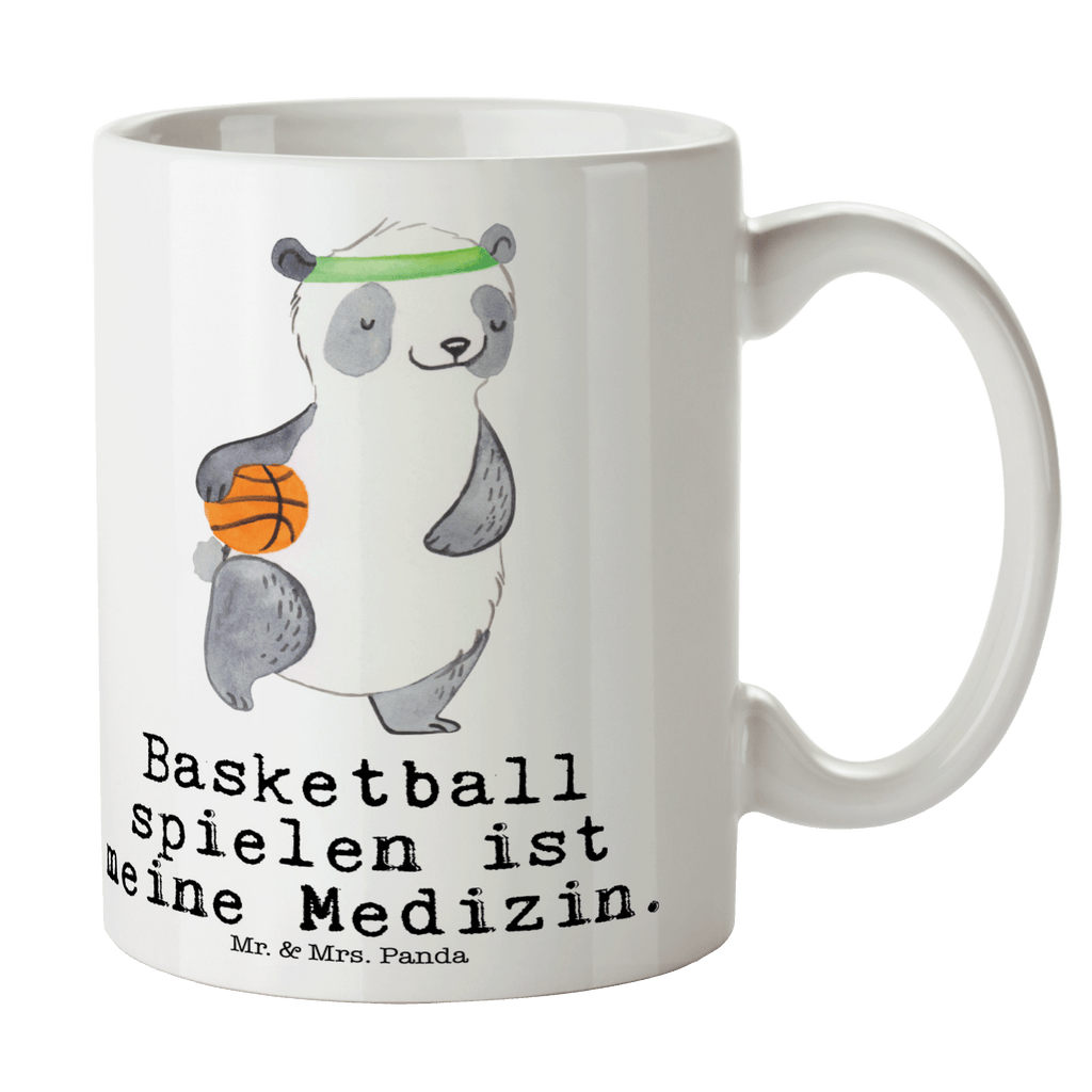 Tasse Panda Basketball Medizin Tasse, Kaffeetasse, Teetasse, Becher, Kaffeebecher, Teebecher, Keramiktasse, Porzellantasse, Büro Tasse, Geschenk Tasse, Tasse Sprüche, Tasse Motive, Geschenk, Sport, Sportart, Hobby, Schenken, Danke, Dankeschön, Auszeichnung, Gewinn, Sportler, Basketball, Basketball Verein, Basketball Verband, Basketballplatz