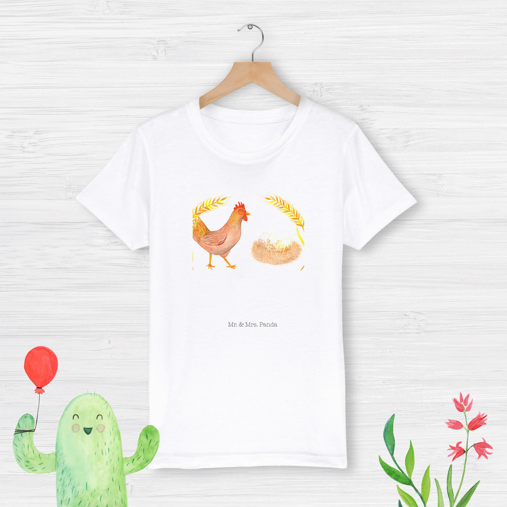 Organic Kinder T-Shirt Huhn Stolz Kinder T-Shirt, Kinder T-Shirt Mädchen, Kinder T-Shirt Jungen, Bauernhof, Hoftiere, Landwirt, Landwirtin, Hahn, Henne, Hühner, Eier, Hof, Landleben, Motivation, Geburt, Magie, Spruch, Schwangerschaft