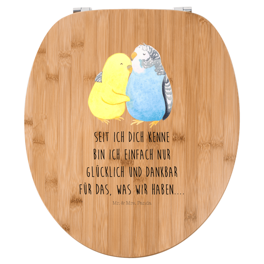 Motiv WC Sitz Wellensittich Liebe Klobrille, Klodeckel, Toilettendeckel, WC-Sitz, Toilette, Liebe, Partner, Freund, Freundin, Ehemann, Ehefrau, Heiraten, Verlobung, Heiratsantrag, Liebesgeschenk, Jahrestag, Hocheitstag, Vögel, Wellensittich, Nähe, Kuscheln, Vertrauen