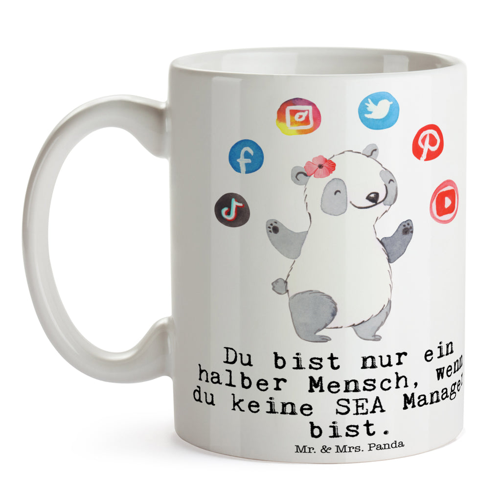 Tasse SEA Manager mit Herz Tasse, Kaffeetasse, Teetasse, Becher, Kaffeebecher, Teebecher, Keramiktasse, Porzellantasse, Büro Tasse, Geschenk Tasse, Tasse Sprüche, Tasse Motive, Kaffeetassen, Tasse bedrucken, Designer Tasse, Cappuccino Tassen, Schöne Teetassen, Beruf, Ausbildung, Jubiläum, Abschied, Rente, Kollege, Kollegin, Geschenk, Schenken, Arbeitskollege, Mitarbeiter, Firma, Danke, Dankeschön, SEA Manager, Suchmaschinenwerbung, Suchmaschinenmarketing