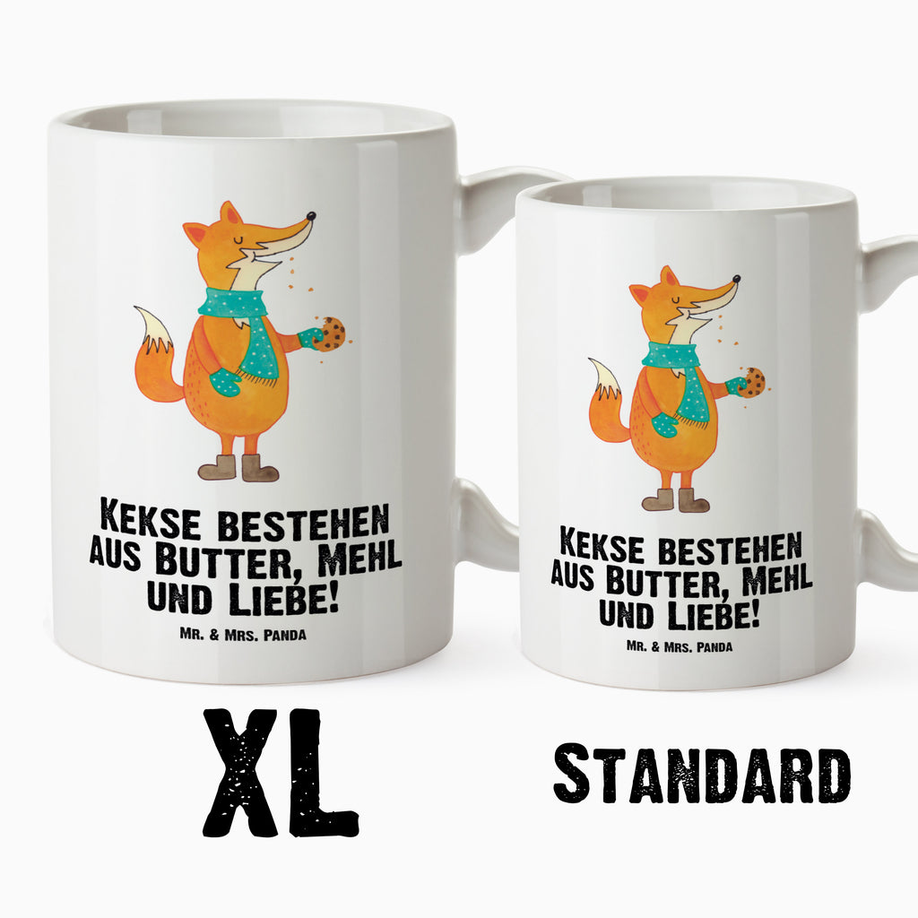 XL Tasse Fuchs Keks XL Tasse, Große Tasse, Grosse Kaffeetasse, XL Becher, XL Teetasse, spülmaschinenfest, Jumbo Tasse, Groß, Fuchs, Füchse, Backen Spruch, Kekse, Winter, Weihnachtszeit, Plätzchen, Liebe, Küche Deko