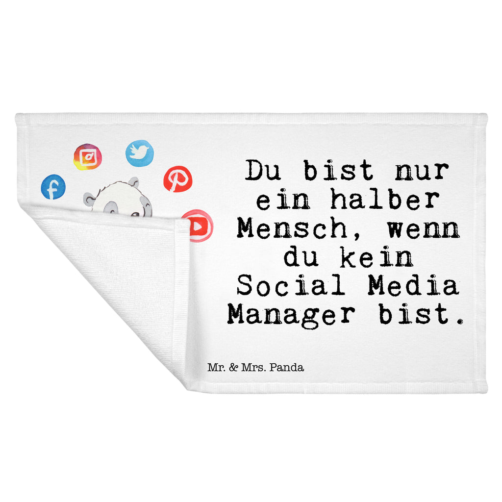 Handtuch Social Media Manager mit Herz Gästetuch, Reisehandtuch, Sport Handtuch, Frottier, Kinder Handtuch, Beruf, Ausbildung, Jubiläum, Abschied, Rente, Kollege, Kollegin, Geschenk, Schenken, Arbeitskollege, Mitarbeiter, Firma, Danke, Dankeschön