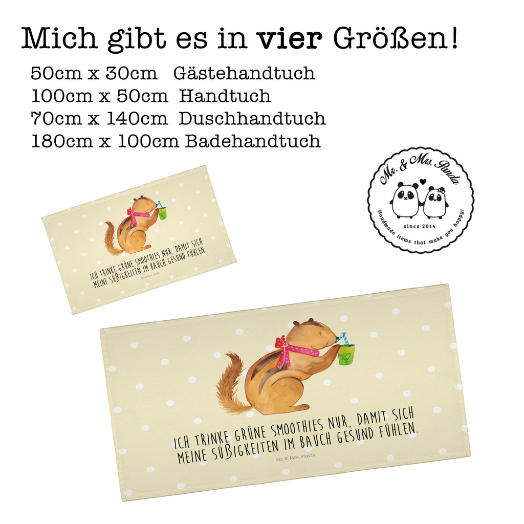 Handtuch Eichhörnchen Smoothie Handtuch, Badehandtuch, Badezimmer, Handtücher, groß, Kinder, Baby, Tiermotive, Gute Laune, lustige Sprüche, Tiere, Green Smoothies, Diät, Abnehmen, Streifenhörnchen, Eichhörnchen