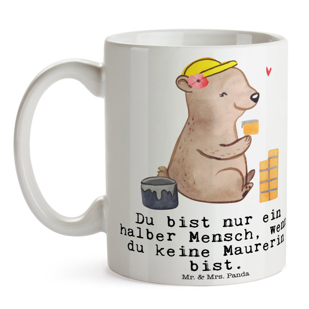 Tasse Maurerin mit Herz Tasse, Kaffeetasse, Teetasse, Becher, Kaffeebecher, Teebecher, Keramiktasse, Porzellantasse, Büro Tasse, Geschenk Tasse, Tasse Sprüche, Tasse Motive, Kaffeetassen, Tasse bedrucken, Designer Tasse, Cappuccino Tassen, Schöne Teetassen, Beruf, Ausbildung, Jubiläum, Abschied, Rente, Kollege, Kollegin, Geschenk, Schenken, Arbeitskollege, Mitarbeiter, Firma, Danke, Dankeschön, Maurerin, Maurermeisterin, Gesellenprüfung, Handwerkerin, Maurerbetrieb