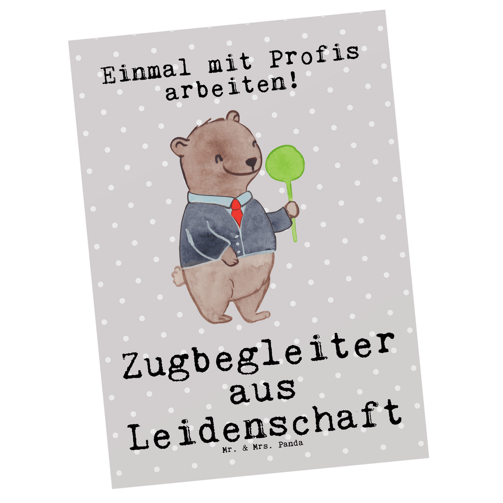 Postkarte Zugbegleiter aus Leidenschaft Postkarte, Karte, Geschenkkarte, Grußkarte, Einladung, Ansichtskarte, Geburtstagskarte, Einladungskarte, Dankeskarte, Ansichtskarten, Einladung Geburtstag, Einladungskarten Geburtstag, Beruf, Ausbildung, Jubiläum, Abschied, Rente, Kollege, Kollegin, Geschenk, Schenken, Arbeitskollege, Mitarbeiter, Firma, Danke, Dankeschön