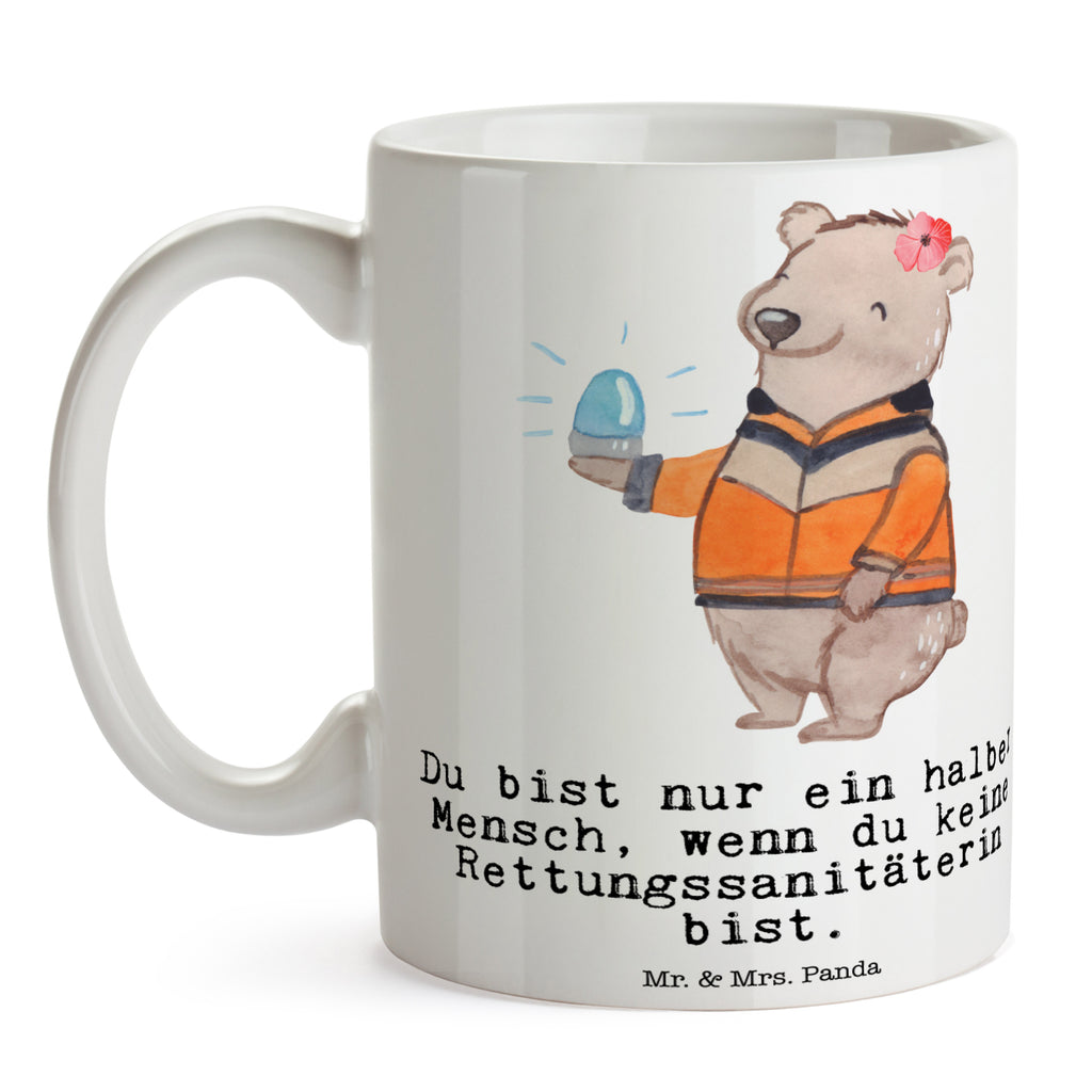 Tasse Rettungssanitäterin mit Herz Tasse, Kaffeetasse, Teetasse, Becher, Kaffeebecher, Teebecher, Keramiktasse, Porzellantasse, Büro Tasse, Geschenk Tasse, Tasse Sprüche, Tasse Motive, Kaffeetassen, Tasse bedrucken, Designer Tasse, Cappuccino Tassen, Schöne Teetassen, Beruf, Ausbildung, Jubiläum, Abschied, Rente, Kollege, Kollegin, Geschenk, Schenken, Arbeitskollege, Mitarbeiter, Firma, Danke, Dankeschön