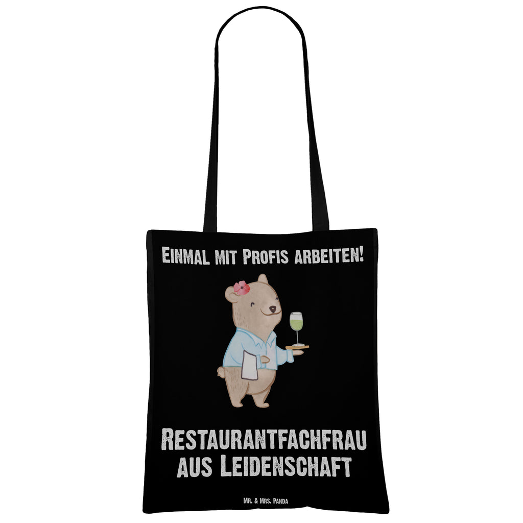 Tragetasche Restaurantfachfrau aus Leidenschaft Beuteltasche, Beutel, Einkaufstasche, Jutebeutel, Stoffbeutel, Tasche, Shopper, Umhängetasche, Strandtasche, Schultertasche, Stofftasche, Tragetasche, Badetasche, Jutetasche, Einkaufstüte, Laptoptasche, Beruf, Ausbildung, Jubiläum, Abschied, Rente, Kollege, Kollegin, Geschenk, Schenken, Arbeitskollege, Mitarbeiter, Firma, Danke, Dankeschön