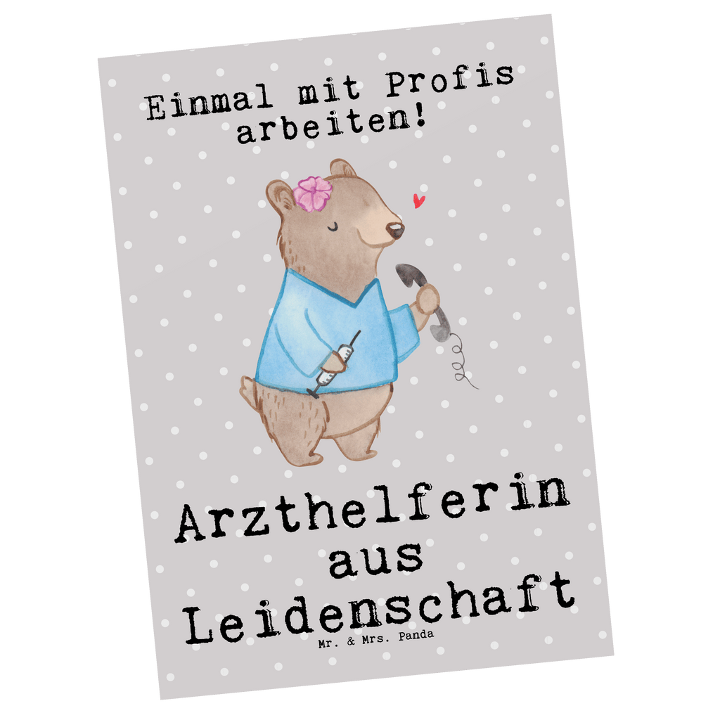 Postkarte Arzthelferin aus Leidenschaft Postkarte, Karte, Geschenkkarte, Grußkarte, Einladung, Ansichtskarte, Geburtstagskarte, Einladungskarte, Dankeskarte, Ansichtskarten, Einladung Geburtstag, Einladungskarten Geburtstag, Beruf, Ausbildung, Jubiläum, Abschied, Rente, Kollege, Kollegin, Geschenk, Schenken, Arbeitskollege, Mitarbeiter, Firma, Danke, Dankeschön, Arzthelferin, Medizinische Fachangestellte