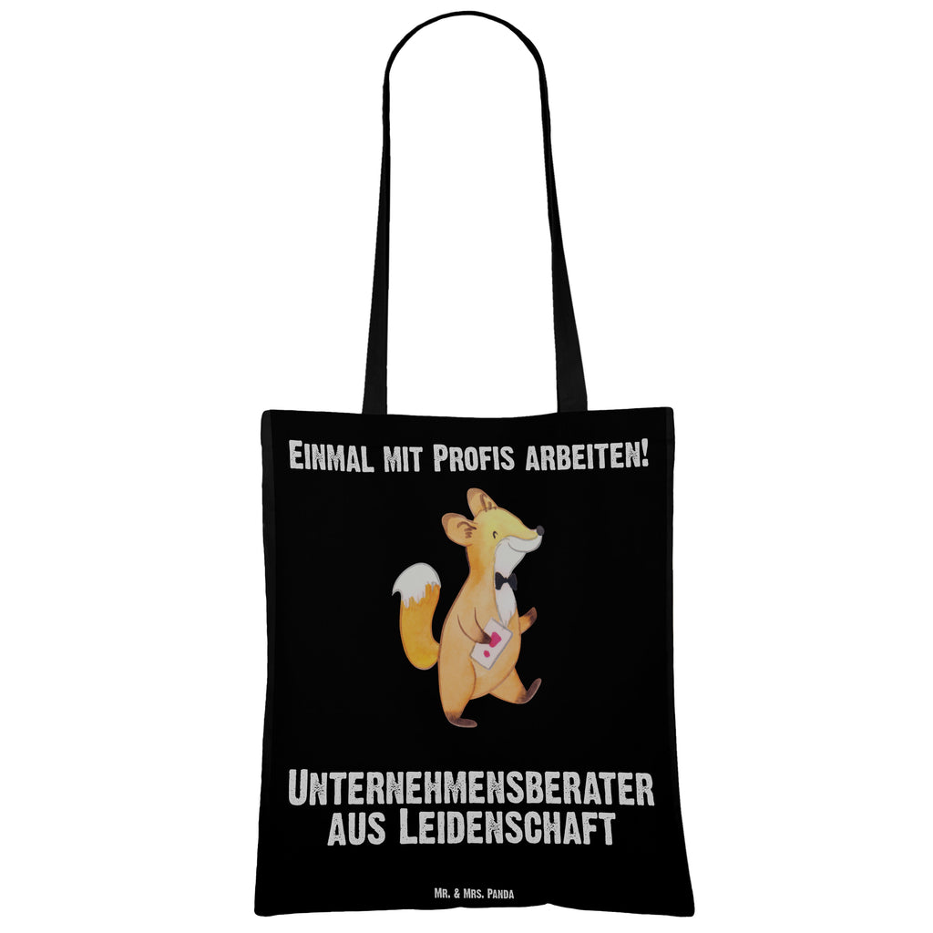 Tragetasche Unternehmensberater aus Leidenschaft Beuteltasche, Beutel, Einkaufstasche, Jutebeutel, Stoffbeutel, Tasche, Shopper, Umhängetasche, Strandtasche, Schultertasche, Stofftasche, Tragetasche, Badetasche, Jutetasche, Einkaufstüte, Laptoptasche, Beruf, Ausbildung, Jubiläum, Abschied, Rente, Kollege, Kollegin, Geschenk, Schenken, Arbeitskollege, Mitarbeiter, Firma, Danke, Dankeschön