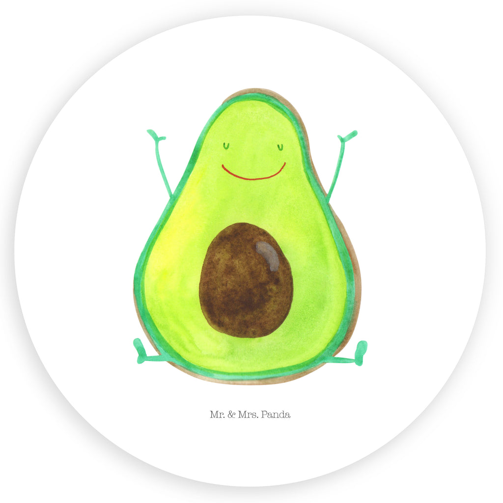 Rund Aufkleber Avocado Glücklich Sticker, Aufkleber, Etikett, Avocado, Veggie, Vegan, Gesund, Chaos