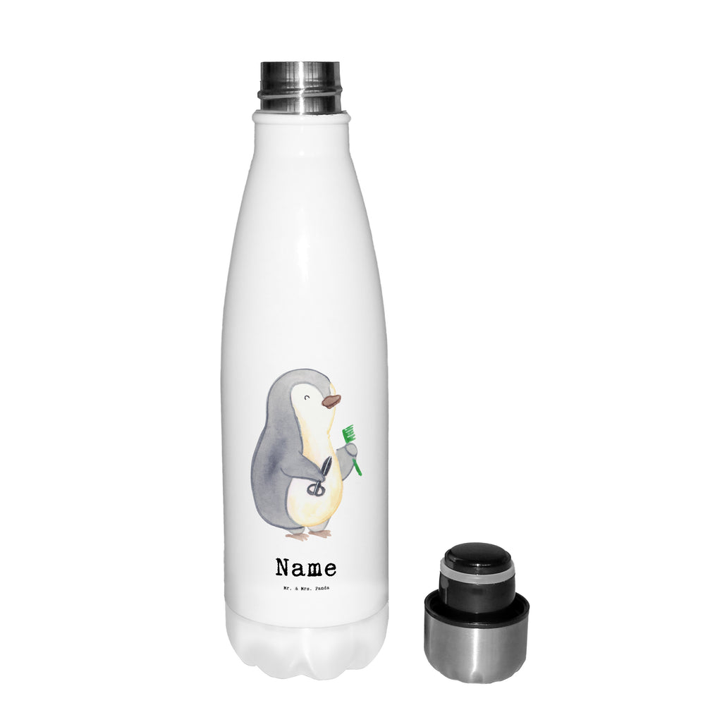 Personalisierte Thermosflasche Hairstylist mit Herz Personalisierte Isolierflasche, Personalisierte Thermoflasche, Personalisierte Trinkflasche, Trinkflasche Mit Namen, Wunschname, Bedrucken, Namensflasche, Beruf, Ausbildung, Jubiläum, Abschied, Rente, Kollege, Kollegin, Geschenk, Schenken, Arbeitskollege, Mitarbeiter, Firma, Danke, Dankeschön, Frisör, Haarstylist, Hairstylist, Friseursalon, Barbier, Coiffeur, Eröffnung Friseur