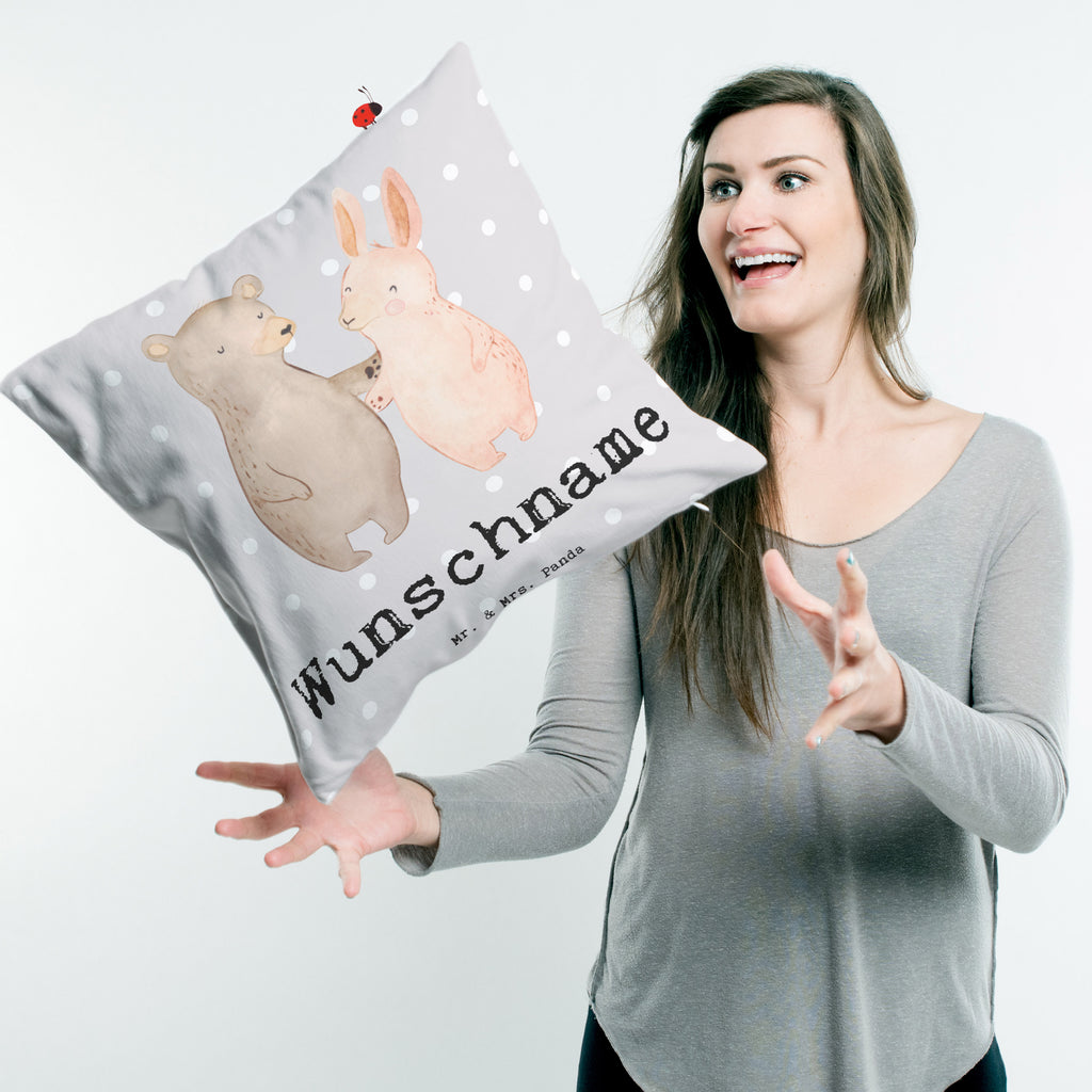 Personalisiertes Kissen Hase Bester Freund der Welt Kissen, personalisiert, Name, Wunschname, bedrucken, Kopfkissen, für, Dankeschön, Geschenk, Schenken, Geburtstag, Geburtstagsgeschenk, Geschenkidee, Danke, Bedanken, Mitbringsel, Freude machen, Geschenktipp, Freund, Mann, Ehemann, Kumpel, Bro, Lebensgefährte, Partner, Lieblingsmensch, Liebe, Herz, Love