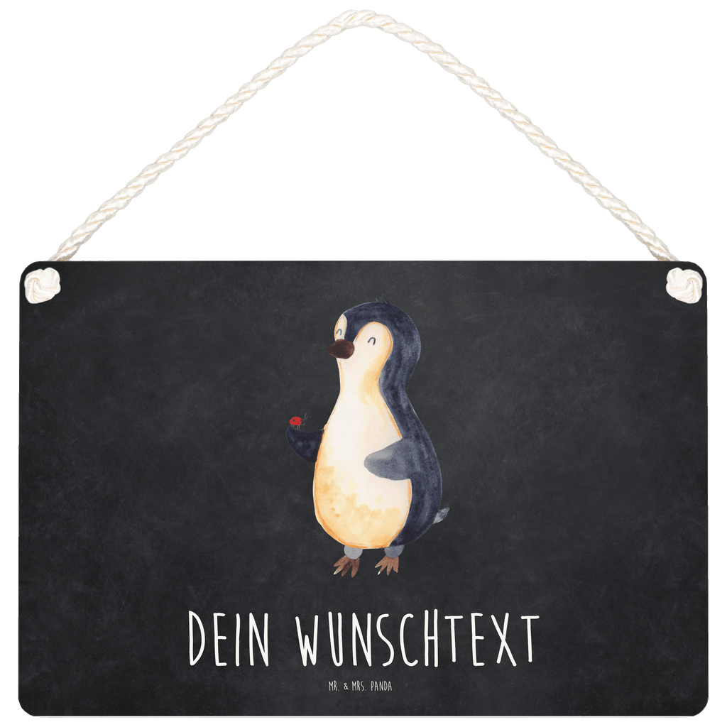 Personalisiertes Deko Schild Pinguin Marienkäfer Dekoschild, Deko Schild, Schild, Tür Schild, Türschild, Holzschild, Wandschild, Wanddeko, Pinguin, Pinguine, Marienkäfer, Liebe, Wunder, Glück, Freude, Lebensfreude