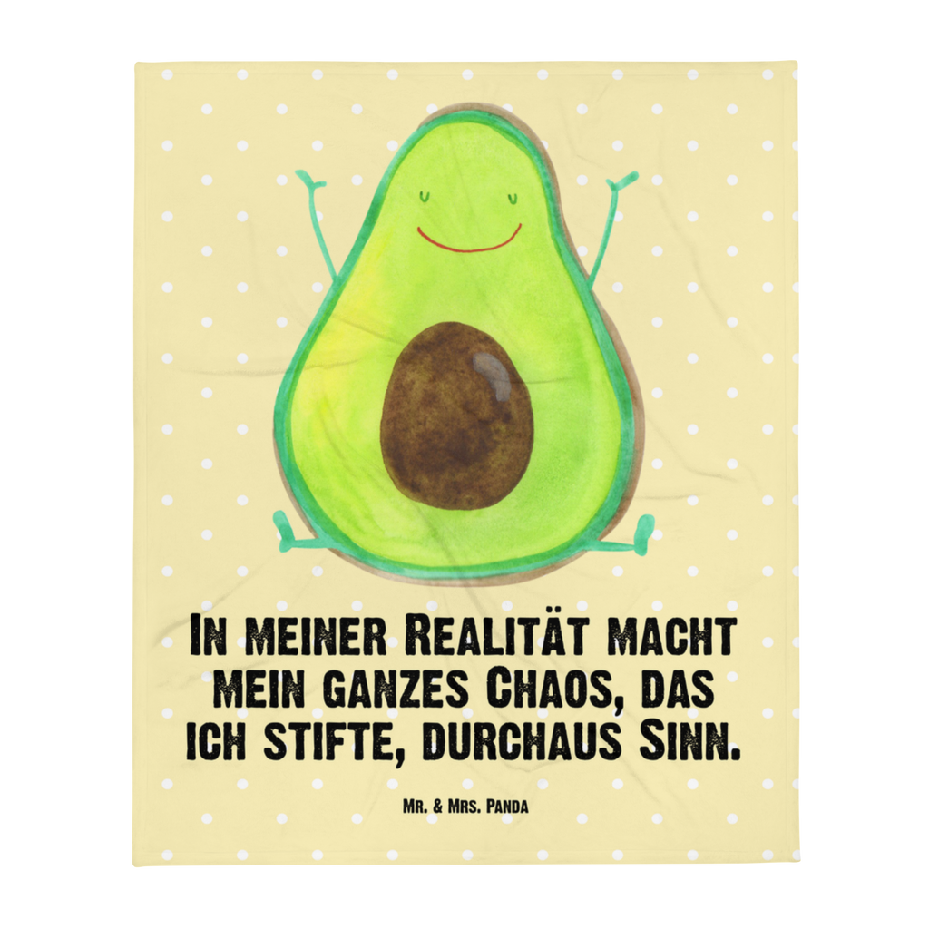 Kuscheldecke Avocado Glücklich Decke, Wohndecke, Tagesdecke, Wolldecke, Sofadecke, Avocado, Veggie, Vegan, Gesund, Chaos