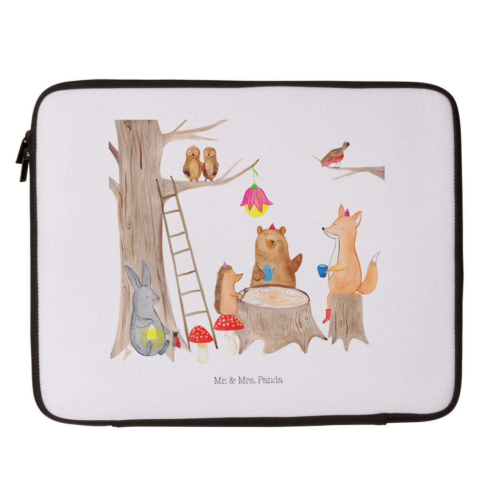 Notebook Tasche Waldtiere Picknick Notebook Tasche, Laptop, Computertasche, Tasche, Notebook-Tasche, Notebook-Reisehülle, Notebook Schutz, Tiermotive, Gute Laune, lustige Sprüche, Tiere, Waldtiere, Picknick, Wald, Fuchs, Hase, Igel, Maus, Eichhörnchen