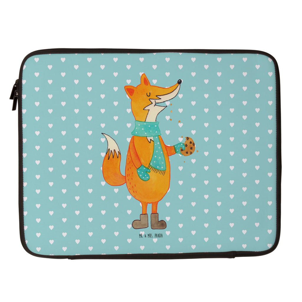 Notebook Tasche Fuchs Keks Notebook Tasche, Laptop, Computertasche, Tasche, Notebook-Tasche, Notebook-Reisehülle, Notebook Schutz, Fuchs, Füchse, Backen Spruch, Kekse, Winter, Weihnachtszeit, Plätzchen, Liebe, Küche Deko