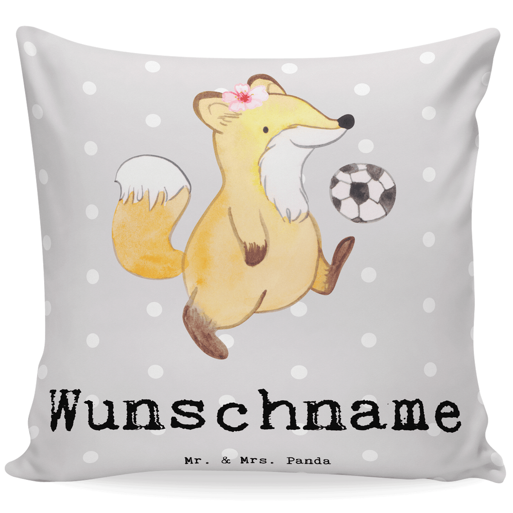 Personalisiertes Kissen Fußballtrainerin mit Herz Kissen, personalisiert, Name, Wunschname, bedrucken, Kopfkissen, Beruf, Ausbildung, Jubiläum, Abschied, Rente, Kollege, Kollegin, Geschenk, Schenken, Arbeitskollege, Mitarbeiter, Firma, Danke, Dankeschön, Fußballtrainerin, Fußballspiel, Glücksbringer, Verein Fußball