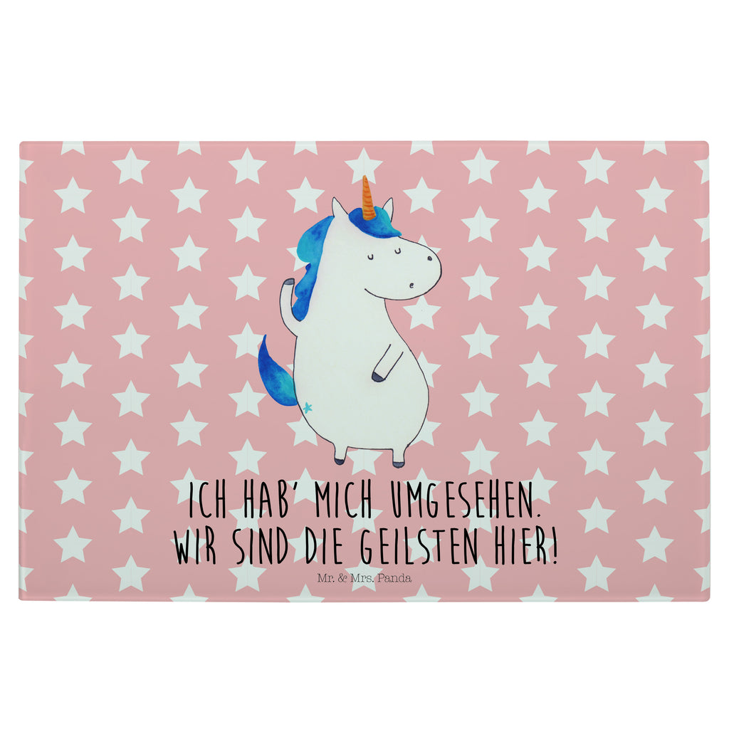 Glasschneidebrett Einhorn Mann Glasschneidebrett, Schneidebrett, Frühstücksbrett, Küche, Einhorn, Einhörner, Einhorn Deko, Pegasus, Unicorn, cool, Mann, Freundin, Familie, bester Freund, BFF, Party, hübsch, beste