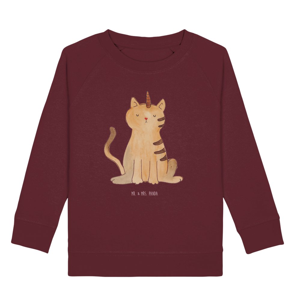 Organic Kinder Pullover Einhorn Katze Kinder Pullover, Kinder Sweatshirt, Jungen, Mädchen, Einhorn, Einhörner, Einhorn Deko, Pegasus, Unicorn, Katzer, Mieze, Regenbogen, Glitzer, Einhornpower, Erwachsenwerden, Katze, Katzenhorn, Einhornkatze, Kittyhorn