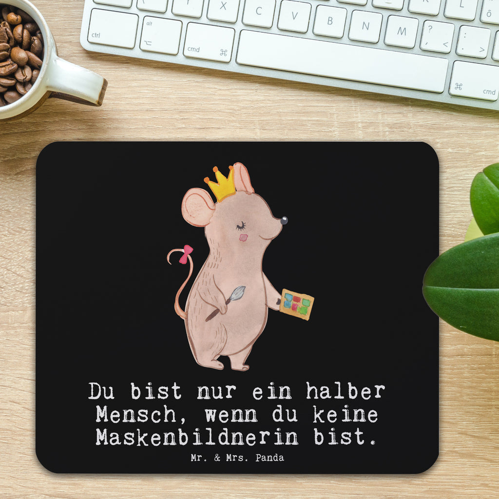 Mauspad Maskenbildnerin mit Herz Mousepad, Computer zubehör, Büroausstattung, PC Zubehör, Arbeitszimmer, Mauspad, Einzigartiges Mauspad, Designer Mauspad, Mausunterlage, Mauspad Büro, Beruf, Ausbildung, Jubiläum, Abschied, Rente, Kollege, Kollegin, Geschenk, Schenken, Arbeitskollege, Mitarbeiter, Firma, Danke, Dankeschön, Kosmetikerin, Make Up Artist, Maskenbildnerin, Visagistin, Beauty Salon, Kosmetikstudio, Eröffnung