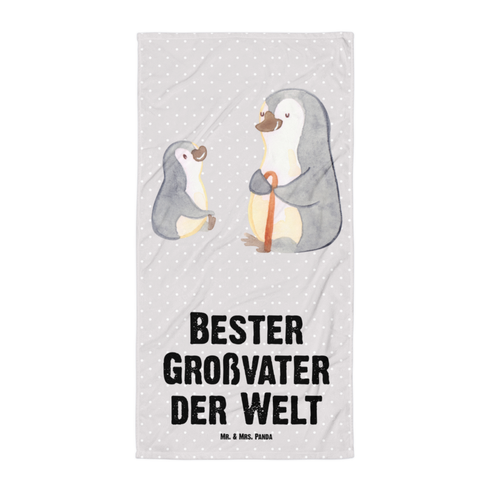 XL Badehandtuch Pinguin Bester Großvater der Welt Handtuch, Badetuch, Duschtuch, Strandtuch, Saunatuch, für, Dankeschön, Geschenk, Schenken, Geburtstag, Geburtstagsgeschenk, Geschenkidee, Danke, Bedanken, Mitbringsel, Freude machen, Geschenktipp, Großvater, Grossvater, Opa, Opi. Großpapa, Großeltern, Enkel, Enkelin, Enkelkind, Kleinigkeit, Oppa, Oppi, Bester