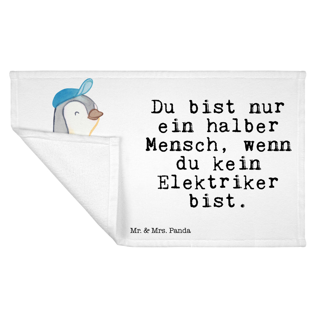 Handtuch Elektriker mit Herz Gästetuch, Reisehandtuch, Sport Handtuch, Frottier, Kinder Handtuch, Beruf, Ausbildung, Jubiläum, Abschied, Rente, Kollege, Kollegin, Geschenk, Schenken, Arbeitskollege, Mitarbeiter, Firma, Danke, Dankeschön, Elektriker, Elektronmonteur, Elektrotechniker, Elektroinstallateur, Elektromeister, Gesellenprüfung