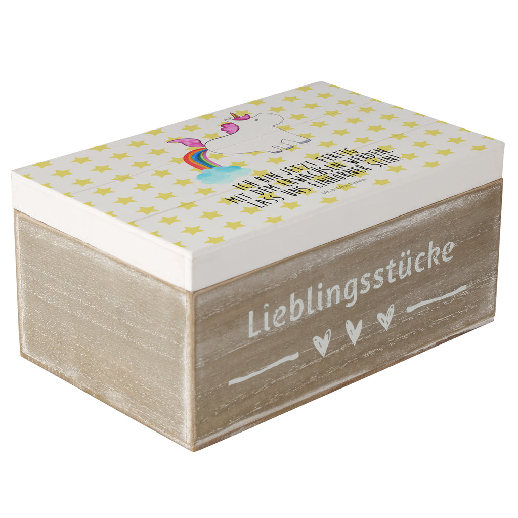 Holzkiste Einhorn Pupsend Holzkiste, Kiste, Schatzkiste, Truhe, Schatulle, XXL, Erinnerungsbox, Erinnerungskiste, Dekokiste, Aufbewahrungsbox, Geschenkbox, Geschenkdose, Einhorn, Einhörner, Einhorn Deko, Pegasus, Unicorn, Pups, Regenbogen, Glitzer, Einhornpower, Erwachsenwerden, Spaß, lustig, Freundin