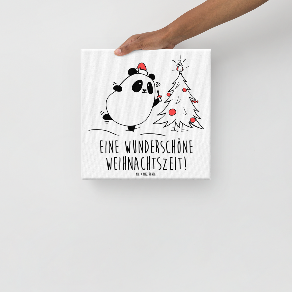 Leinwand Bild Panda Weihnachtszeit Leinwand, Bild, Kunstdruck, Wanddeko, Dekoration