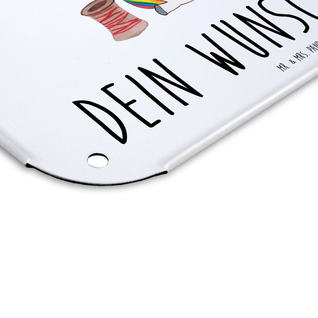 Personalisiertes Blechschild Einhorn Näherin Blechschild, Metallschild, Geschenk Schild, Schild, Magnet-Metall-Schild, Deko Schild, Wandschild, Wand-Dekoration, Türschild, Einhorn, Einhörner, Einhorn Deko, Pegasus, Unicorn, Näherin, nähen, Mädchen, Freundin, Häkeln, Stricken, basteln, Nähzimmer