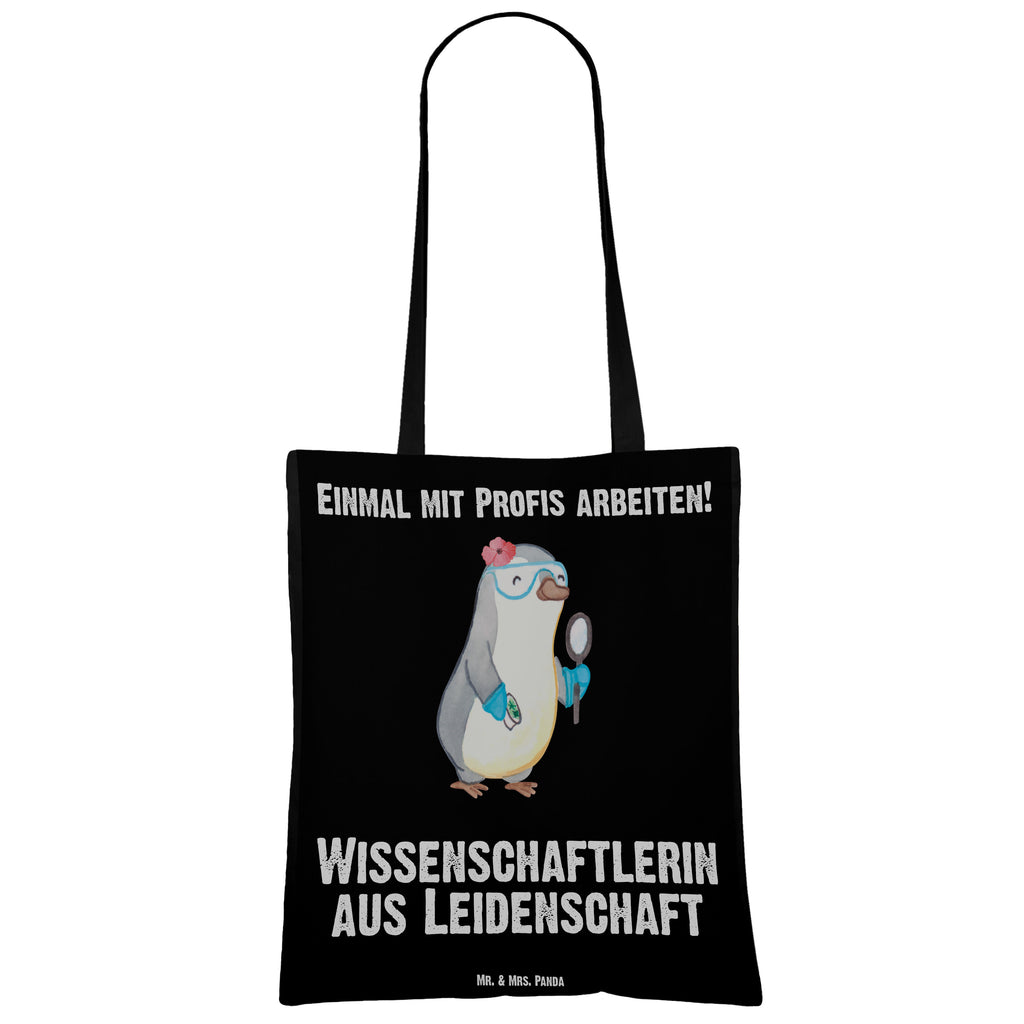 Tragetasche Wissenschaftlerin aus Leidenschaft Beuteltasche, Beutel, Einkaufstasche, Jutebeutel, Stoffbeutel, Tasche, Shopper, Umhängetasche, Strandtasche, Schultertasche, Stofftasche, Tragetasche, Badetasche, Jutetasche, Einkaufstüte, Laptoptasche, Beruf, Ausbildung, Jubiläum, Abschied, Rente, Kollege, Kollegin, Geschenk, Schenken, Arbeitskollege, Mitarbeiter, Firma, Danke, Dankeschön, Wissenschaftlerin, Forscherin, Akademikerin, Universität, Forschungseinrichtung