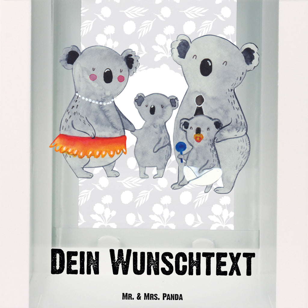 Personalisierte Deko Laterne Koala Familie Gartenlampe, Gartenleuchte, Gartendekoration, Gartenlicht, Laterne kleine Laternen, XXL Laternen, Laterne groß, Familie, Vatertag, Muttertag, Bruder, Schwester, Mama, Papa, Oma, Opa, Koala, Koalas, Family, Kinder, Geschwister, Familienleben