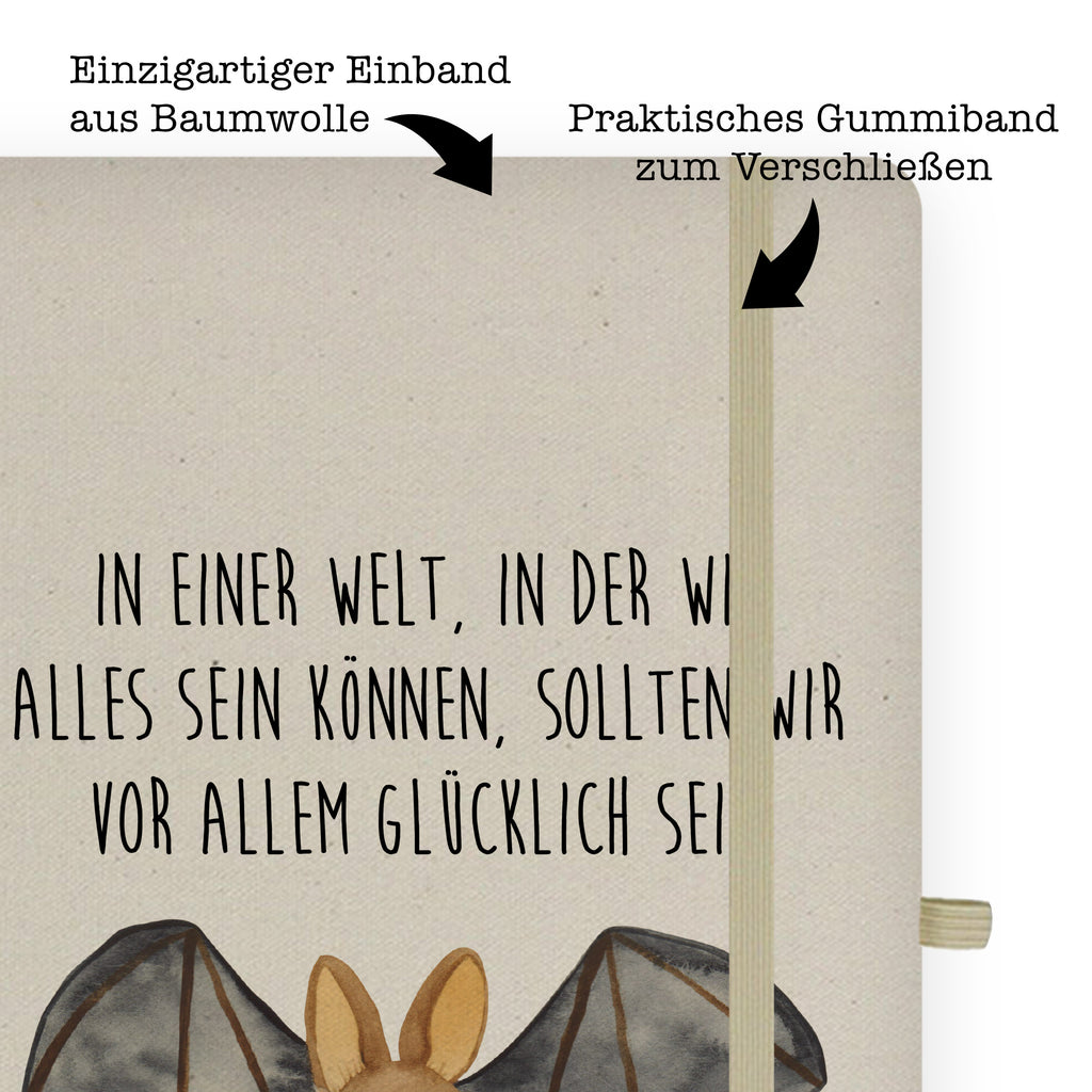 Baumwoll Notizbuch Fledermaus Flügel Notizen, Eintragebuch, Tagebuch, Notizblock, Adressbuch, Journal, Kladde, Skizzenbuch, Notizheft, Schreibbuch, Schreibheft, Tiermotive, Gute Laune, lustige Sprüche, Tiere