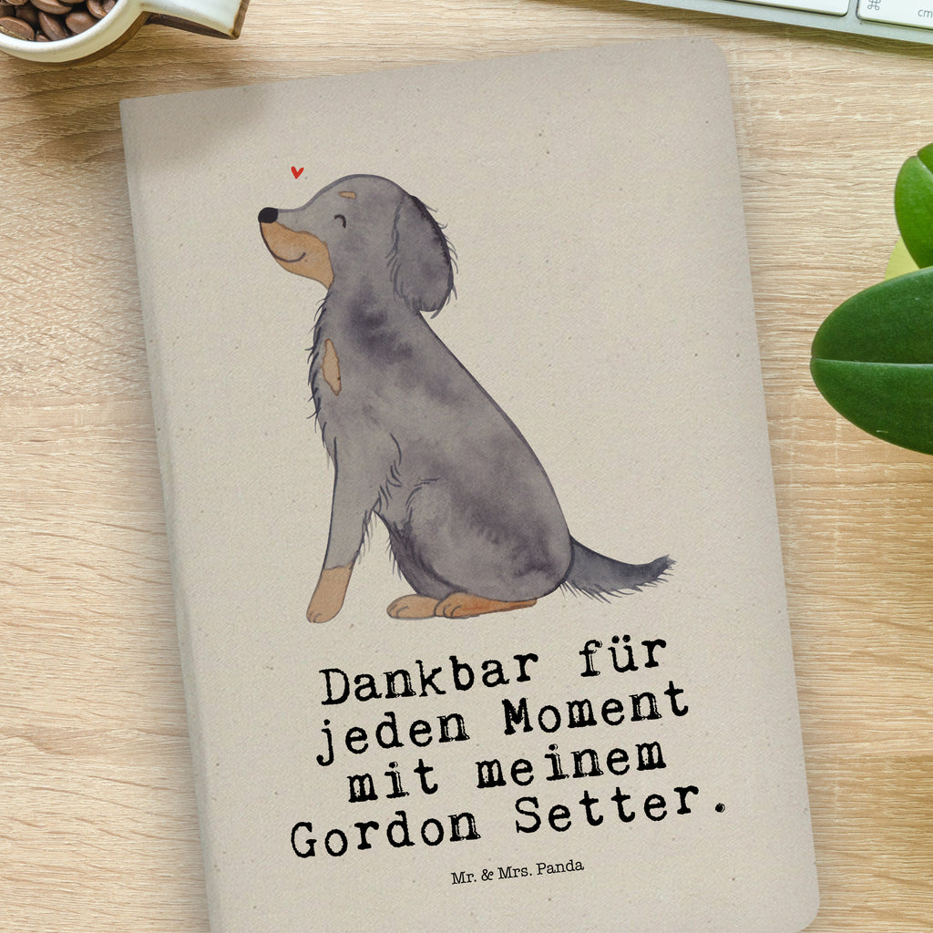 Baumwoll Notizbuch Gordon Setter Moment Notizen, Eintragebuch, Tagebuch, Notizblock, Adressbuch, Journal, Kladde, Skizzenbuch, Notizheft, Schreibbuch, Schreibheft, Hund, Hunderasse, Rassehund, Hundebesitzer, Geschenk, Tierfreund, Schenken, Welpe, Gordon Shetter, Jagdhund