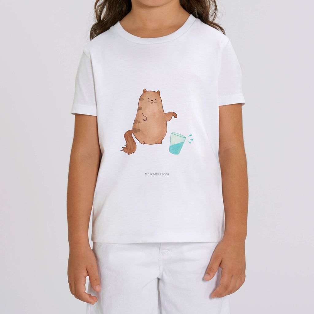 Organic Kinder T-Shirt Katze Wasserglas Kinder T-Shirt, Kinder T-Shirt Mädchen, Kinder T-Shirt Jungen, Katze, Katzenmotiv, Katzenfan, Katzendeko, Katzenfreund, Katzenliebhaber, Katzenprodukte, Katzenartikel, Katzenaccessoires, Katzensouvenirs, Katzenliebhaberprodukte, Katzenmotive, Katzen, Kater, Mietze, Cat, Cats, Katzenhalter, Katzenbesitzerin, Haustier, Wasser, Glas