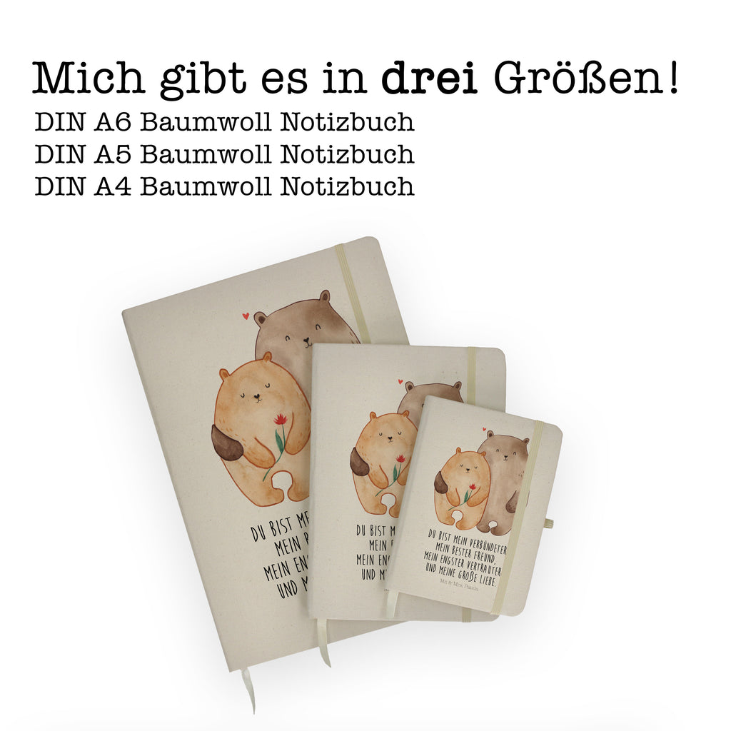 Baumwoll Notizbuch Bären Liebe Notizen, Eintragebuch, Tagebuch, Notizblock, Adressbuch, Journal, Kladde, Skizzenbuch, Notizheft, Schreibbuch, Schreibheft, Liebe, Partner, Freund, Freundin, Ehemann, Ehefrau, Heiraten, Verlobung, Heiratsantrag, Liebesgeschenk, Jahrestag, Hocheitstag, Verliebt, Verlobt, Verheiratet, Geschenk Freundin, Geschenk Freund, Liebesbeweis, Hochzeitstag, Geschenk Hochzeit, Bären, Bärchen, Bär