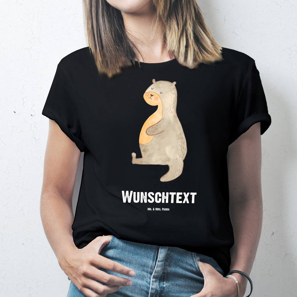 Personalisiertes T-Shirt Otter Bauch T-Shirt, Shirt, Tshirt, Lustiges T-Shirt, T-Shirt mit Spruch, Party, Junggesellenabschied, Jubiläum, Geburstag, Herrn, Damen, Männer, Frauen, Schlafshirt, Nachthemd, Sprüche, Otter, Fischotter, Seeotter, Otter Seeotter See Otter