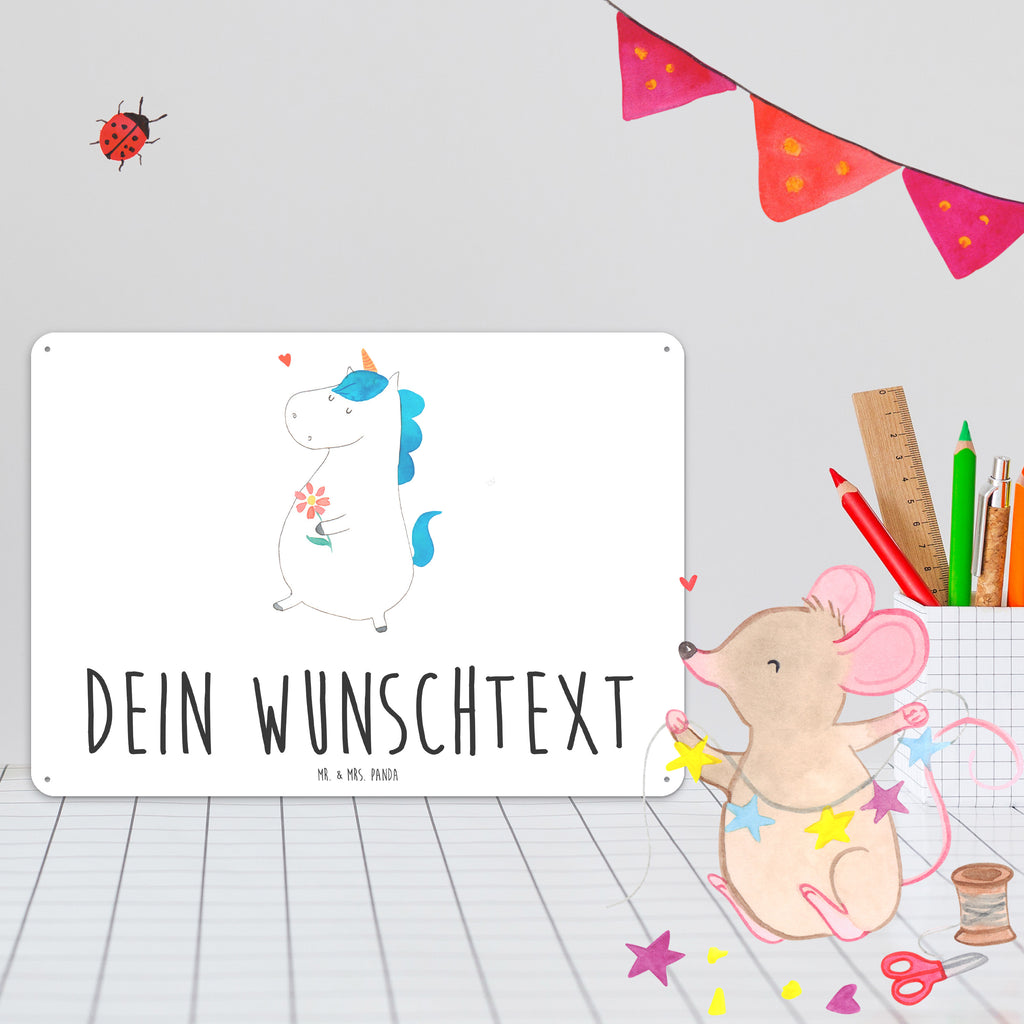 Personalisiertes Blechschild Einhorn Spaziergang Blechschild, Metallschild, Geschenk Schild, Schild, Magnet-Metall-Schild, Deko Schild, Wandschild, Wand-Dekoration, Türschild, Einhorn, Einhörner, Einhorn Deko, Pegasus, Unicorn, Glitzer, Blumen, Spaziergang, Motivation, Gute Laune, Freude, Freundin, Mutter, Schwester