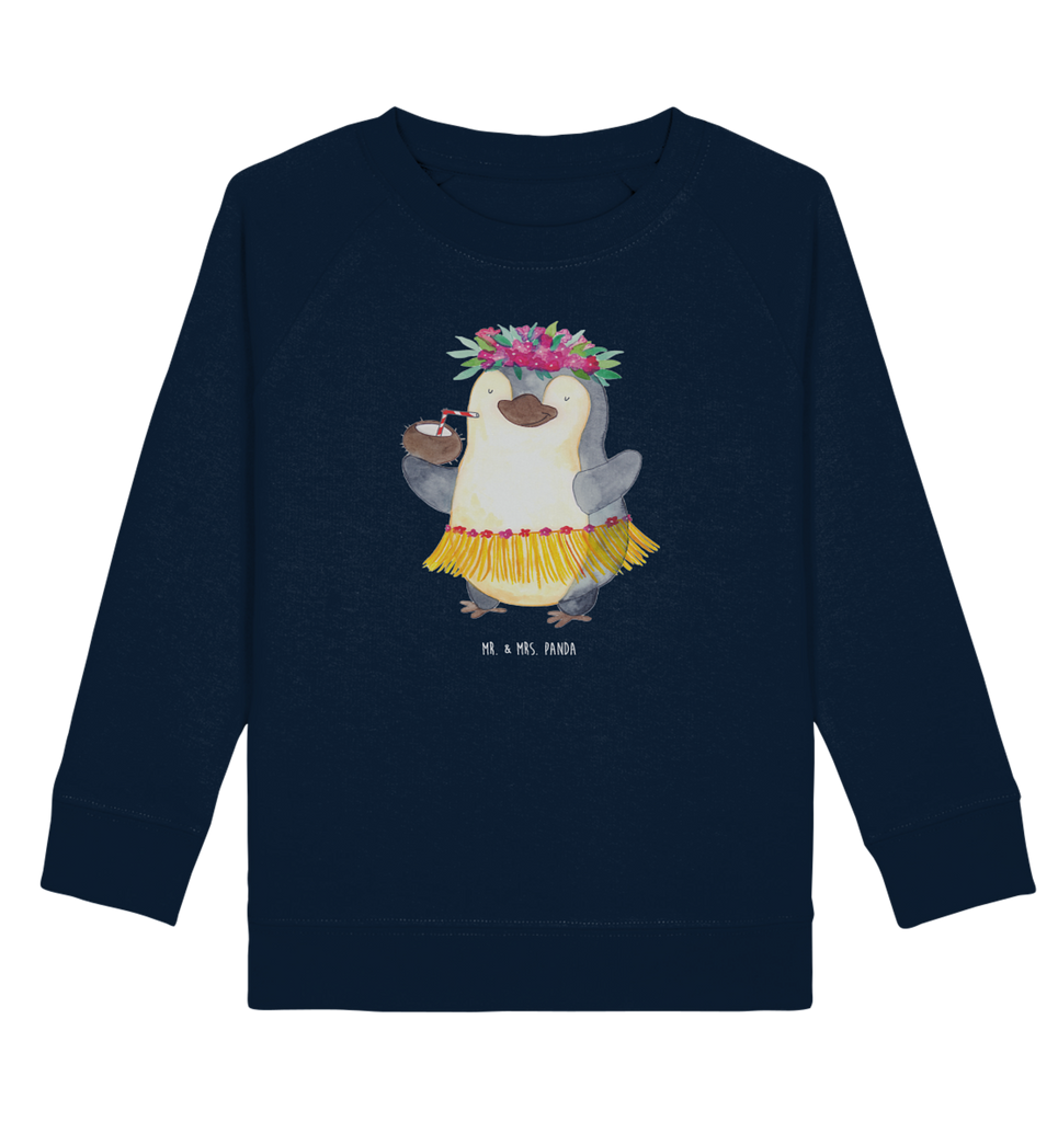 Organic Kinder Pullover Pinguin Kokosnuss Kinder Pullover, Kinder Sweatshirt, Jungen, Mädchen, Pinguin, Aloha, Hawaii, Urlaub, Kokosnuss, Pinguine