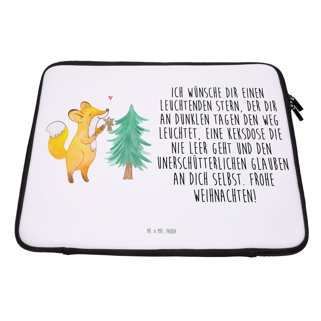 Notebook Tasche Fuchs  Weihnachtsbaum