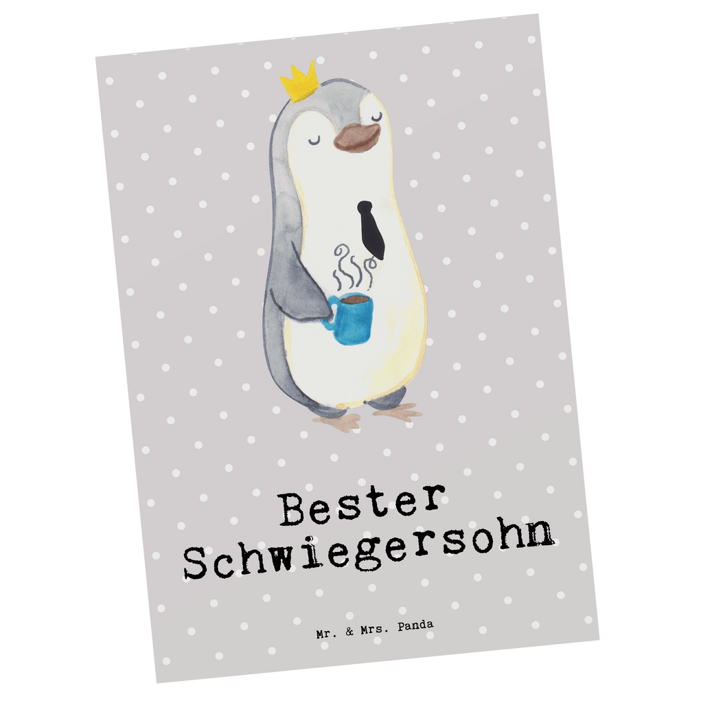 Postkarte Pinguin Bester Schwiegersohn Postkarte, Karte, Geschenkkarte, Grußkarte, Einladung, Ansichtskarte, Geburtstagskarte, Einladungskarte, Dankeskarte, Ansichtskarten, Einladung Geburtstag, Einladungskarten Geburtstag, für, Dankeschön, Geschenk, Schenken, Geburtstag, Geburtstagsgeschenk, Geschenkidee, Danke, Bedanken, Mitbringsel, Freude machen, Geschenktipp, Schwiegersohn, Tochter, Ehefrau des Sohns, Frau, angeheiratet, Hochzeit, Heirat