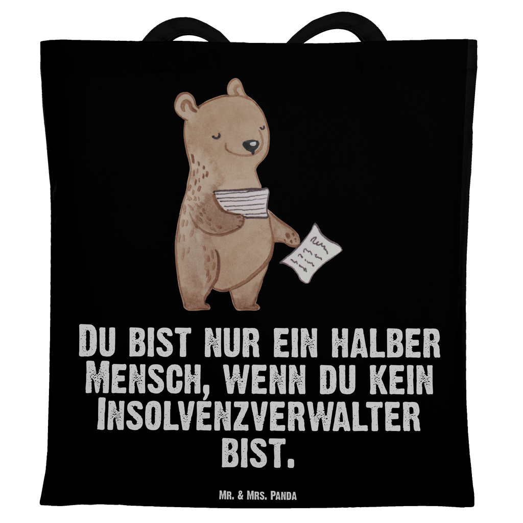 Tragetasche Insolvenzverwalter mit Herz Beuteltasche, Beutel, Einkaufstasche, Jutebeutel, Stoffbeutel, Tasche, Shopper, Umhängetasche, Strandtasche, Schultertasche, Stofftasche, Tragetasche, Badetasche, Jutetasche, Einkaufstüte, Laptoptasche, Beruf, Ausbildung, Jubiläum, Abschied, Rente, Kollege, Kollegin, Geschenk, Schenken, Arbeitskollege, Mitarbeiter, Firma, Danke, Dankeschön