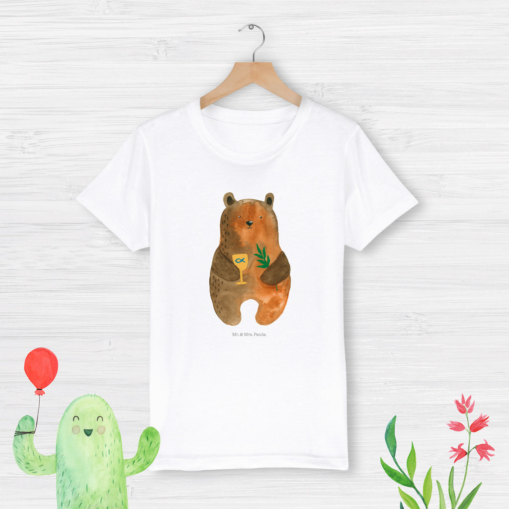 Organic Kinder T-Shirt Bär Konfirmation Kinder T-Shirt, Kinder T-Shirt Mädchen, Kinder T-Shirt Jungen, Bär, Teddy, Teddybär, Konfirmation, Kirche, evangelisch, Gottesdienst