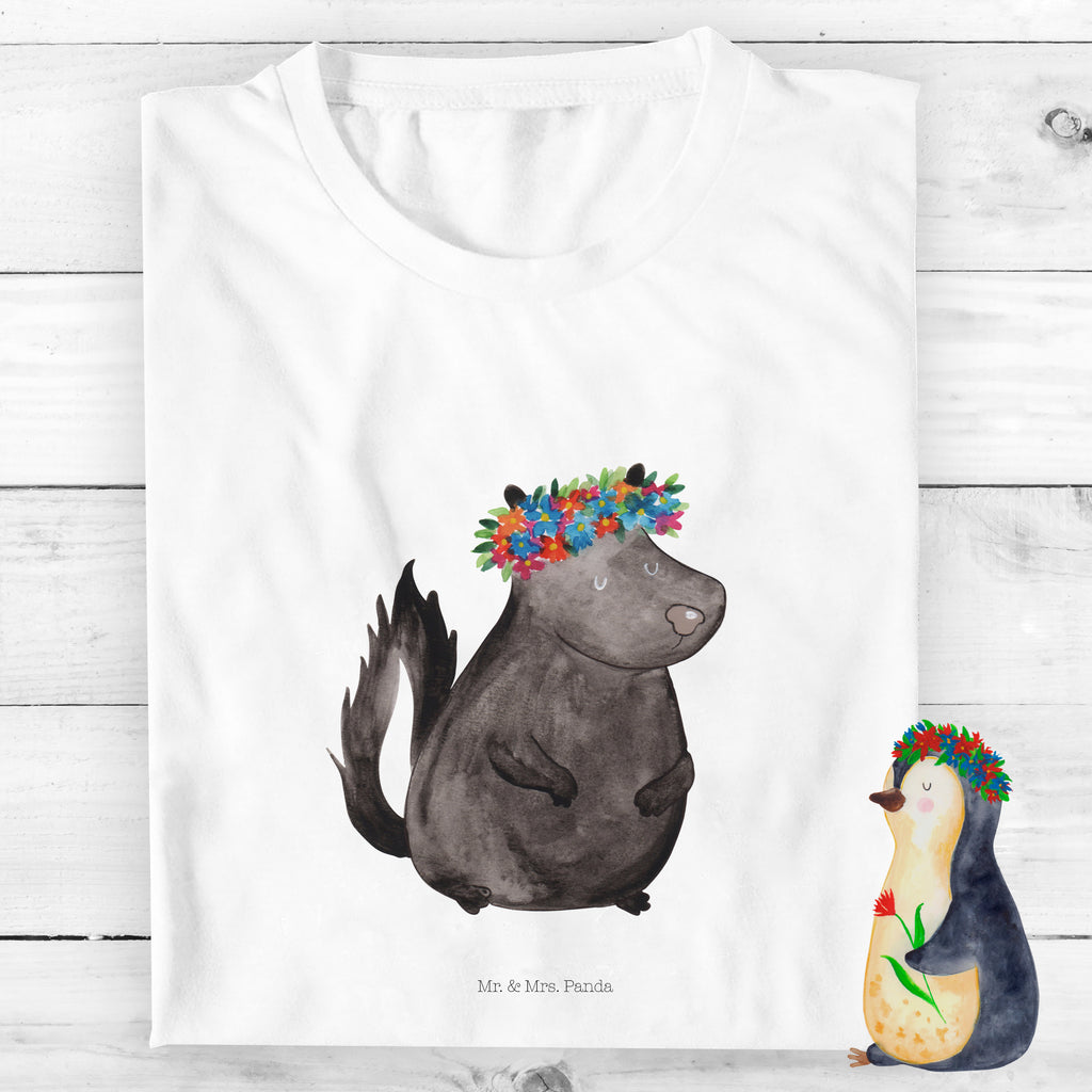 Organic Kinder T-Shirt Stinktier Mädchen Kinder T-Shirt, Kinder T-Shirt Mädchen, Kinder T-Shirt Jungen, Stinktier, Skunk, Wildtier, Raubtier, Stinker, Stinki, Yoga, Namaste, Lebe, Liebe, Lache