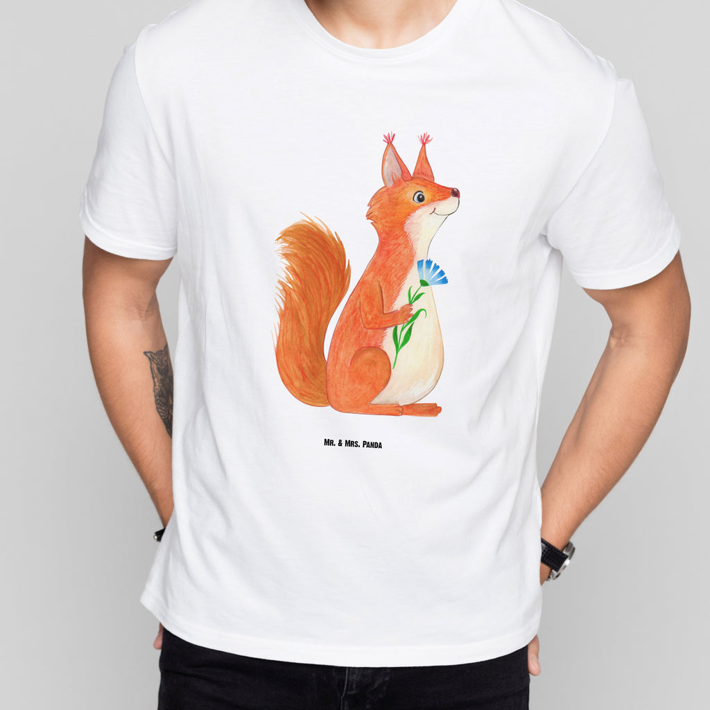 T-Shirt Standard Eichhörnchen Blume T-Shirt, Shirt, Tshirt, Lustiges T-Shirt, T-Shirt mit Spruch, Party, Junggesellenabschied, Jubiläum, Geburstag, Herrn, Damen, Männer, Frauen, Schlafshirt, Nachthemd, Sprüche, Tiermotive, Gute Laune, lustige Sprüche, Tiere, Eichhörnchen, Eichhorn, Spruch positiv, Lachen, Spaß, Motivation Sprüche, Motivation Bilder, glücklich Spruch, Spruch Deko