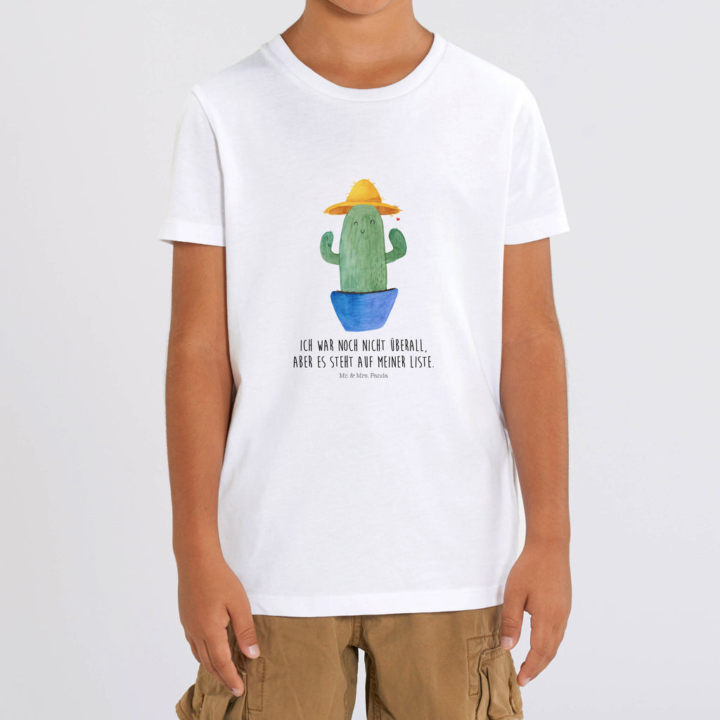 Organic Kinder T-Shirt Kaktus Hut Kinder T-Shirt, Kinder T-Shirt Mädchen, Kinder T-Shirt Jungen, Kaktus, Kakteen, Reisen, Weltreise, Weltenbummler, Reisetagebuch, Städtetrip, Kaktusliebe, Geschenkidee, Spruch, Motivation