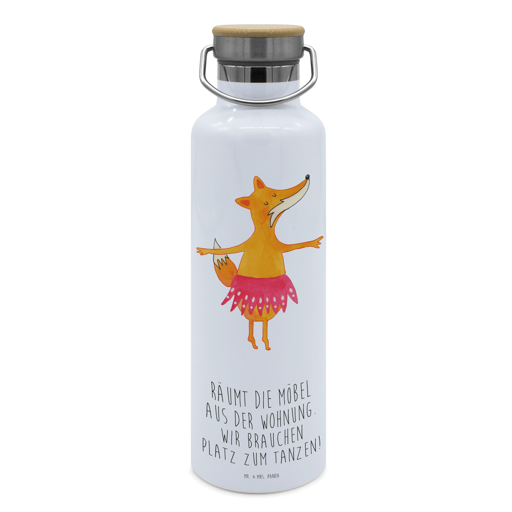 Trinkflasche Fuchs Ballerina Thermosflasche, Isolierflasche, Edelstahl, Trinkflasche, isoliert, Wamrhaltefunktion, Sportflasche, Flasche zum Sport, Sportlerflasche, Fuchs, Fuchs Spruch, Füchse, Füchsin, Ballerina, Ballett, Tänzerin, Tanzen, Party, Einladung, Geburtstag